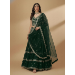 Picture of Classy Georgette Dark Green Lehenga Choli