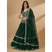 Picture of Classy Georgette Dark Green Lehenga Choli