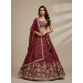 Picture of Comely Net & Satin & Silk Pink Lehenga Choli