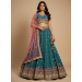 Picture of Net & Satin & Silk Dark Slate Grey Lehenga Choli