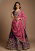 Picture of Resplendent Net & Satin & Silk Purple Lehenga Choli