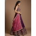 Picture of Resplendent Net & Satin & Silk Purple Lehenga Choli
