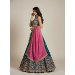 Picture of Sightly Net & Satin & Silk Teal Lehenga Choli