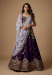 Picture of Fine Net & Satin & Silk Indigo Lehenga Choli
