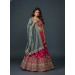 Picture of Delightful Net & Satin & Silk Pink Lehenga Choli