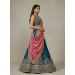 Picture of Bewitching Net & Satin & Silk Teal Lehenga Choli