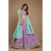 Picture of Good Looking Net & Satin & Silk Rosy Brown Lehenga Choli