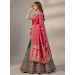 Picture of Grand Net & Satin & Silk Teal Lehenga Choli
