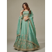 Picture of Net & Satin & Silk Dark Sea Green Lehenga Choli
