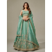 Picture of Net & Satin & Silk Dark Sea Green Lehenga Choli