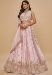 Picture of Good Looking Net & Satin & Silk Rosy Brown Lehenga Choli