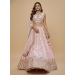 Picture of Good Looking Net & Satin & Silk Rosy Brown Lehenga Choli