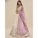 Picture of Shapely Net & Satin & Silk Off White Lehenga Choli