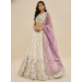 Picture of Shapely Net & Satin & Silk Off White Lehenga Choli