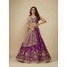 Picture of Exquisite Net & Satin & Silk Purple Lehenga Choli