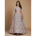 Picture of Resplendent Net & Satin & Silk Silver Lehenga Choli