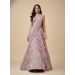 Picture of Delightful Net & Satin & Silk Rosy Brown Lehenga Choli