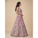 Picture of Delightful Net & Satin & Silk Rosy Brown Lehenga Choli