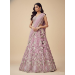 Picture of Delightful Net & Satin & Silk Rosy Brown Lehenga Choli