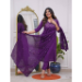 Picture of Rayon & Silk Purple Readymade Salwar Kameez