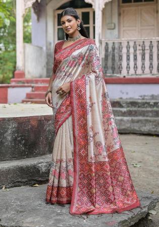 Picture of Good Looking Silk Rosy Brown Saree