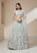 Picture of Chiffon & Net & Organza Dark Sea Green Lehenga Choli