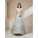 Picture of Chiffon & Net & Organza Dark Sea Green Lehenga Choli