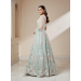 Picture of Chiffon & Net & Organza Dark Sea Green Lehenga Choli