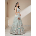 Picture of Chiffon & Net & Organza Dark Sea Green Lehenga Choli