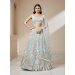Picture of Chiffon & Net & Organza Dark Sea Green Lehenga Choli