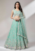 Picture of Chiffon & Net & Organza Dark Sea Green Lehenga Choli
