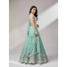 Picture of Chiffon & Net & Organza Dark Sea Green Lehenga Choli