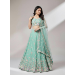 Picture of Chiffon & Net & Organza Dark Sea Green Lehenga Choli
