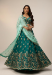 Picture of Chiffon & Net & Organza Dark Sea Green Lehenga Choli
