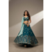 Picture of Chiffon & Net & Organza Dark Green Lehenga Choli