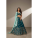 Picture of Chiffon & Net & Organza Dark Green Lehenga Choli