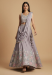 Picture of Chiffon & Net & Organza Dark Grey Lehenga Choli
