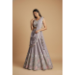 Picture of Chiffon & Net & Organza Dark Grey Lehenga Choli