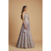 Picture of Chiffon & Net & Organza Dark Grey Lehenga Choli