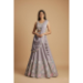 Picture of Chiffon & Net & Organza Dark Grey Lehenga Choli