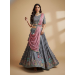Picture of Chiffon & Net & Organza Dark Slate Grey Lehenga Choli