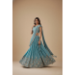 Picture of Chiffon & Net & Organza Cadet Blue Lehenga Choli