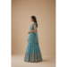 Picture of Chiffon & Net & Organza Cadet Blue Lehenga Choli