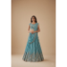 Picture of Chiffon & Net & Organza Cadet Blue Lehenga Choli