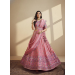 Picture of Chiffon & Net & Organza Pale Violet Red Lehenga Choli