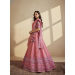 Picture of Chiffon & Net & Organza Pale Violet Red Lehenga Choli