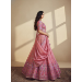 Picture of Chiffon & Net & Organza Pale Violet Red Lehenga Choli