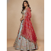 Picture of Chiffon & Net & Organza Light Steel Blue Lehenga Choli