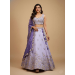 Picture of Chiffon & Net & Organza Light Steel Blue Lehenga Choli