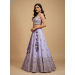Picture of Chiffon & Net & Organza Light Steel Blue Lehenga Choli